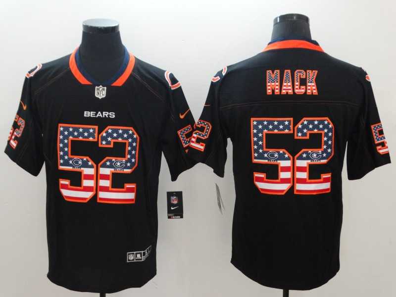 Nike Bears 52 Khalil Mack Black USA Flag Fashion Limited Jerseys,We sell and wholesale Nike Bears 52 Khalil Mack Black USA Flag Fashion Limited Jerseys on line form chian!